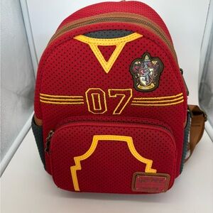 Loungefly Red and Yellow Gryffindor Mini Backpack